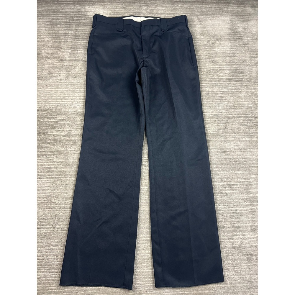 Circle S Dress Pants Mens 40 Navy Blue Western Polyester Keystone Loop Trousers